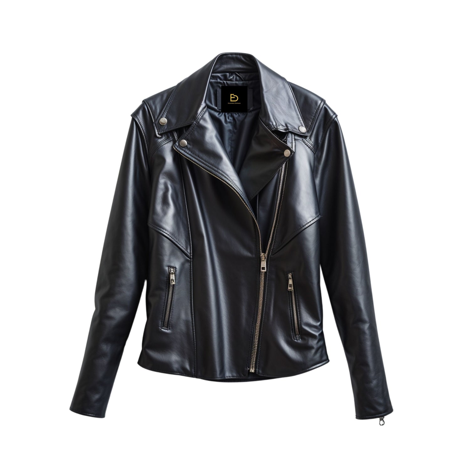 Men's Real Leather Biker Jacket: Asymmetrical Zip Motorcycle Street Style